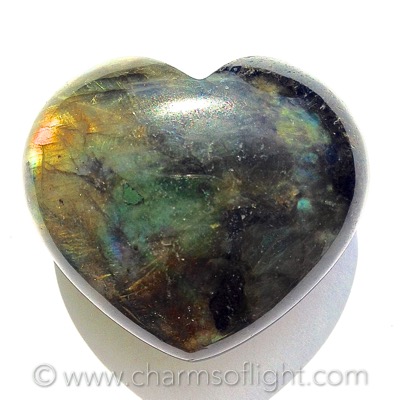 Labradorite Gemstone Heart
